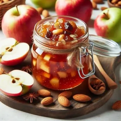 Hausgemachte Bratapfel Konfitüre ohne Gelierzucker, eine süße und basische Ergänzung zum Frühstück