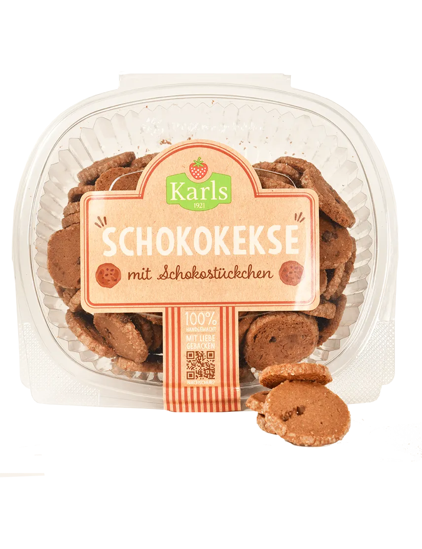 Hausgemachte Schokokekse mit zartschmelzenden Schokostückchen