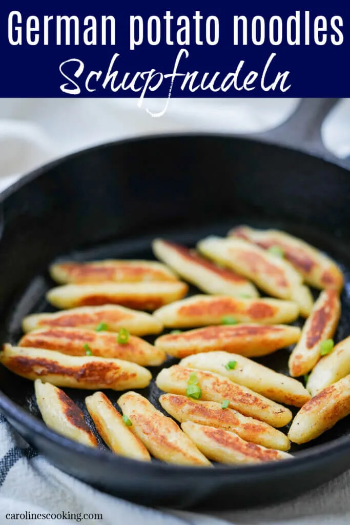 Hausgemachte Schupfnudeln goldbraun in Butter gebraten