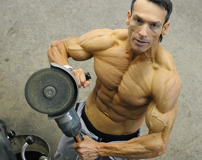 Helmut Strebl in Aktion