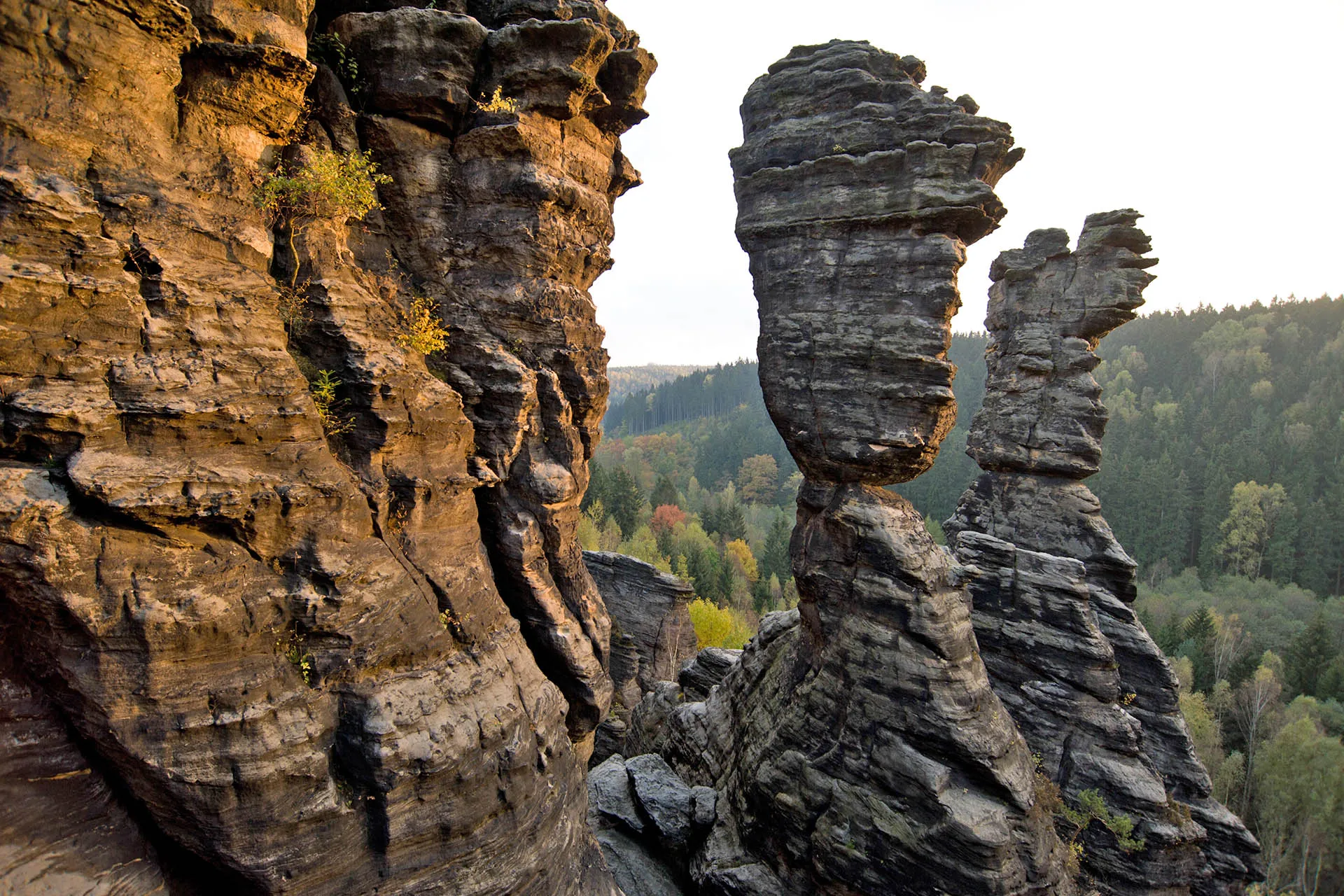 Herkulessäulen im Bielatal in der Sächsischen Schweiz