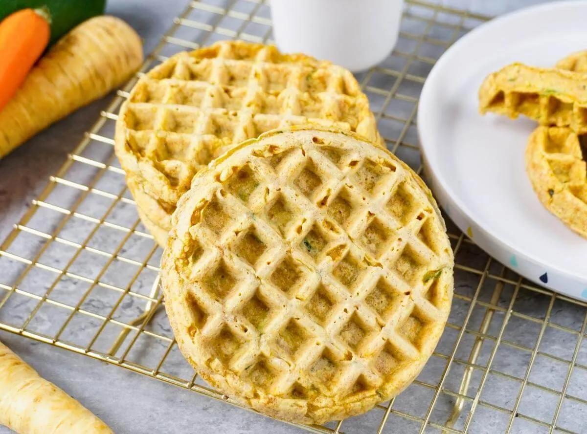 Herzhafte Gemüsewaffeln für Baby und Kind als vollwertige Mahlzeit