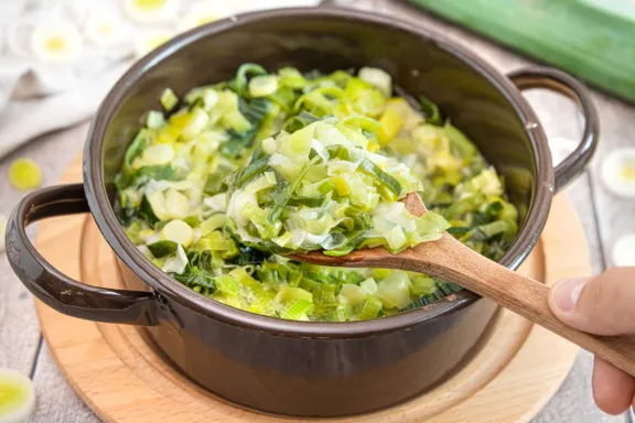 Herzhaftes Porreegemüse nach DDR-Rezept als Fischbegleiter