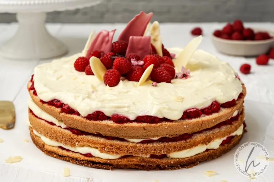 Himbeertorte mit Schokolade