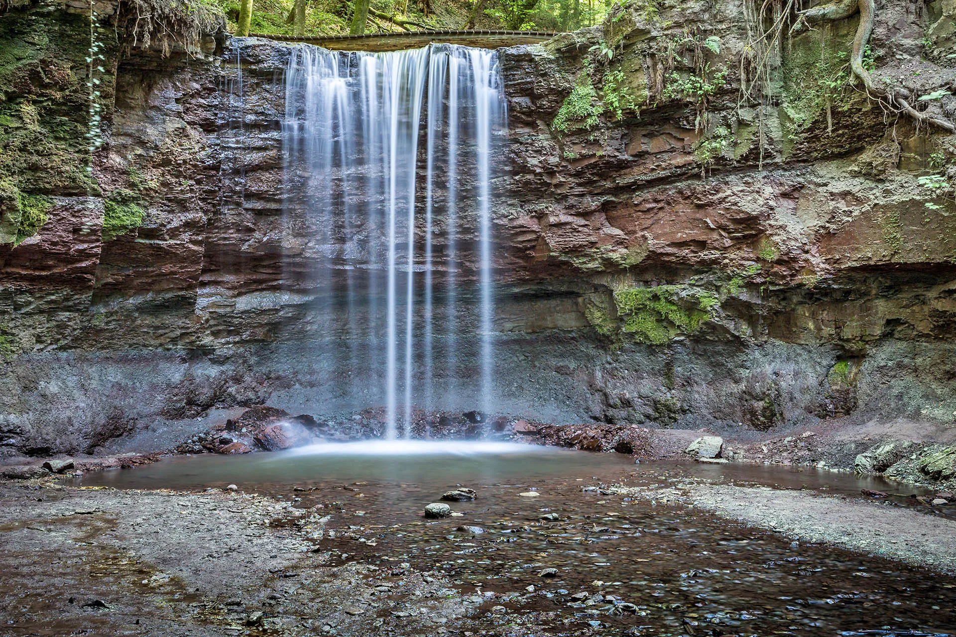 Hörschbachwasserfall im Schwäbisch-Fränkischen Wald