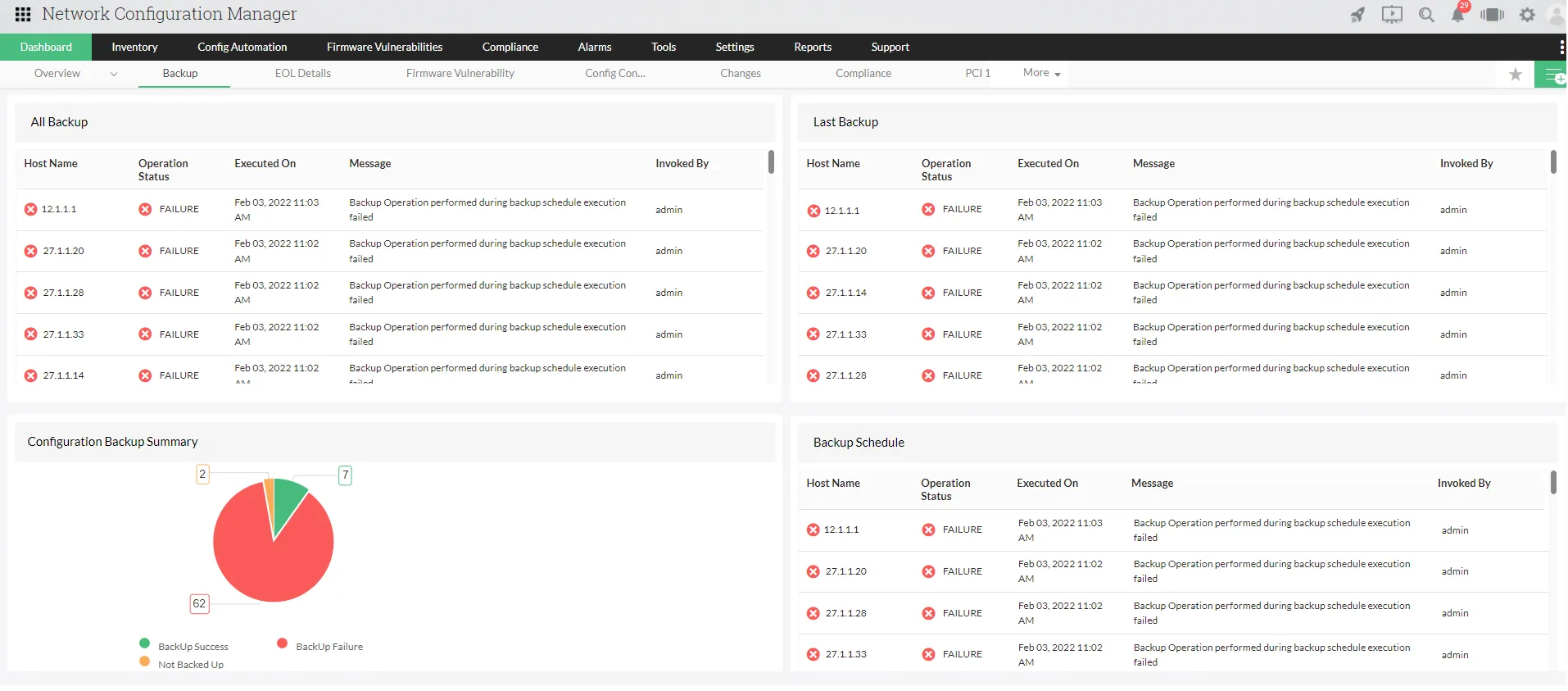 HP Switch Management Software - ManageEngine Network Configuration Manager