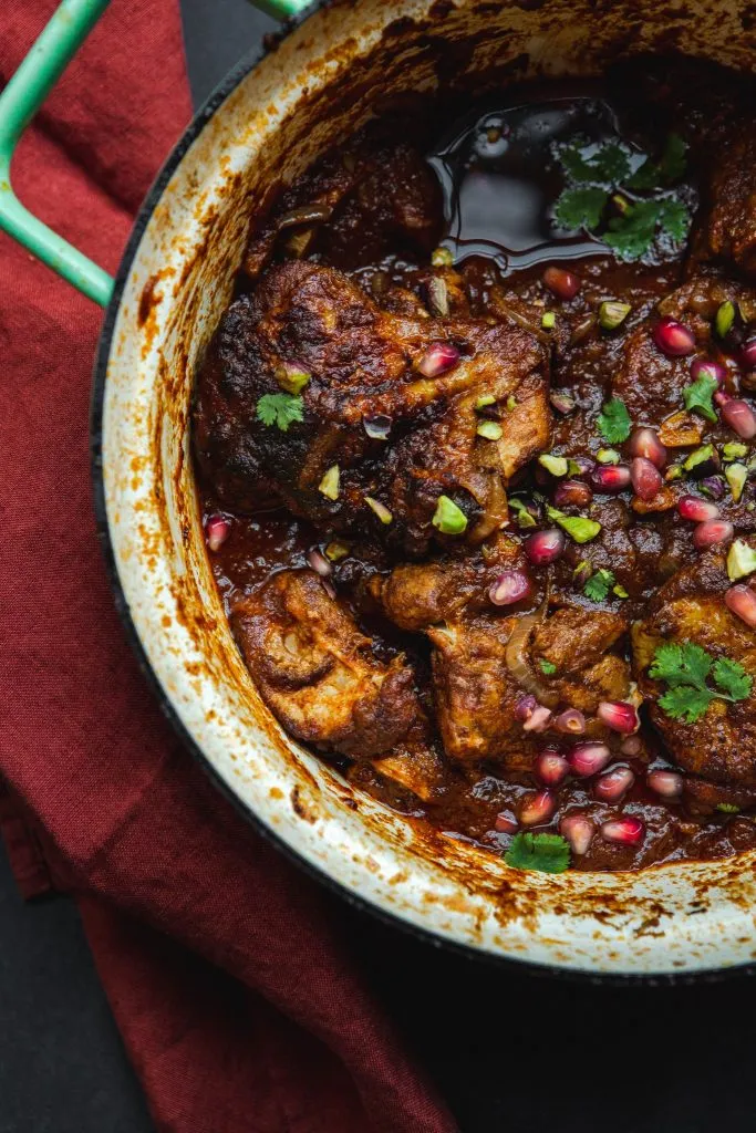 Hühnchenoberkeulen mariniert in Ras El Hanout