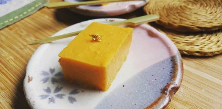 Imo Yokan, ein traditionelles japanisches Süßkartoffel-Dessert