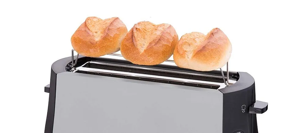 Integrierter Brötchenaufsatz des Cloer 3710 Toasters