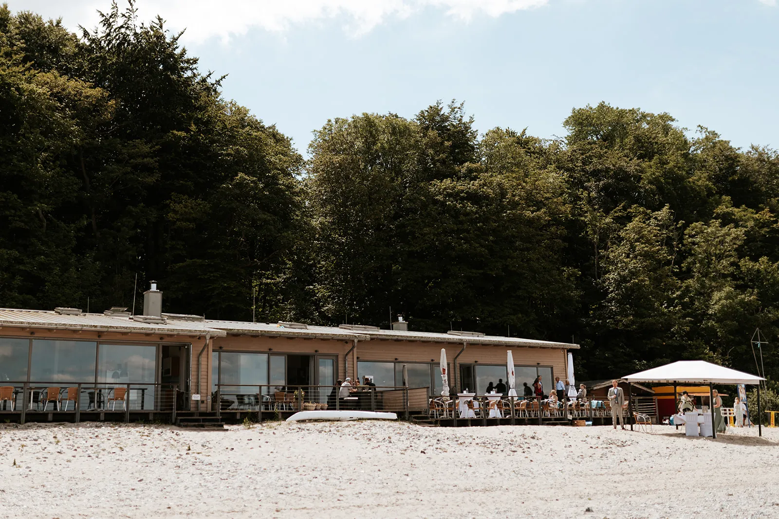 Interieur mit Meerblick im Strandhaus Schwedeneck