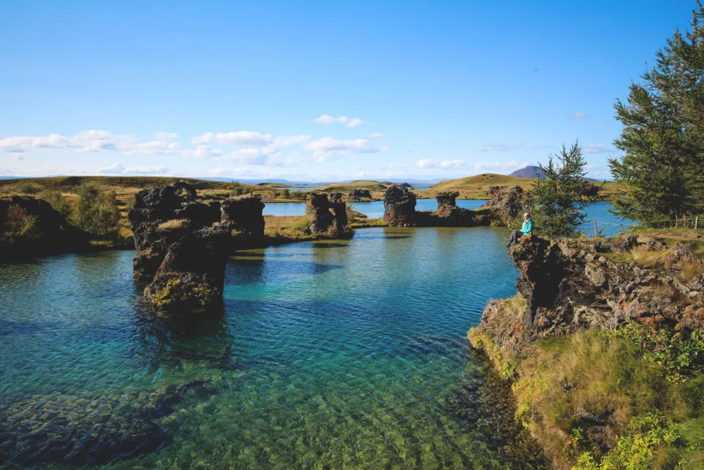 Island Landschaft Myvatn Höfði