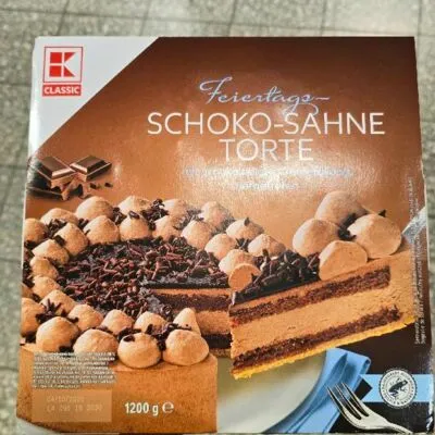 K Classic Feiertags-Schoko-Sahne-Torte von Lidl, ein klassischer Genuss.