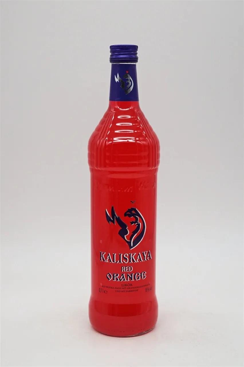 Kaliskaya Wodka Red Orange Likör, eine fruchtige Abwandlung mit Orangenaroma, für vielfältige Mixgetränke