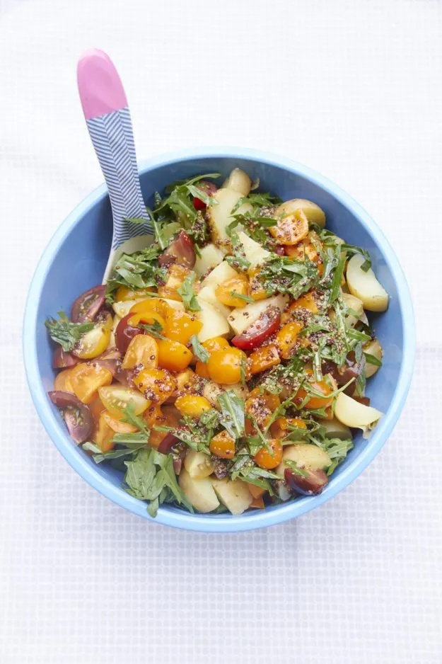 Kartoffel-Tomaten-Salat, einfach und lecker, ideal zum Grillen oder als Mittagessen