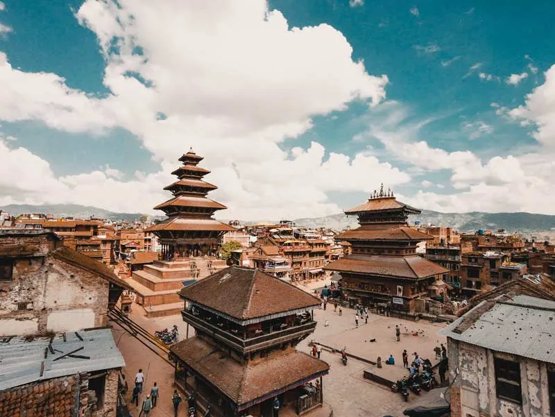 Kathmandu Bhaktapur im Oktober
