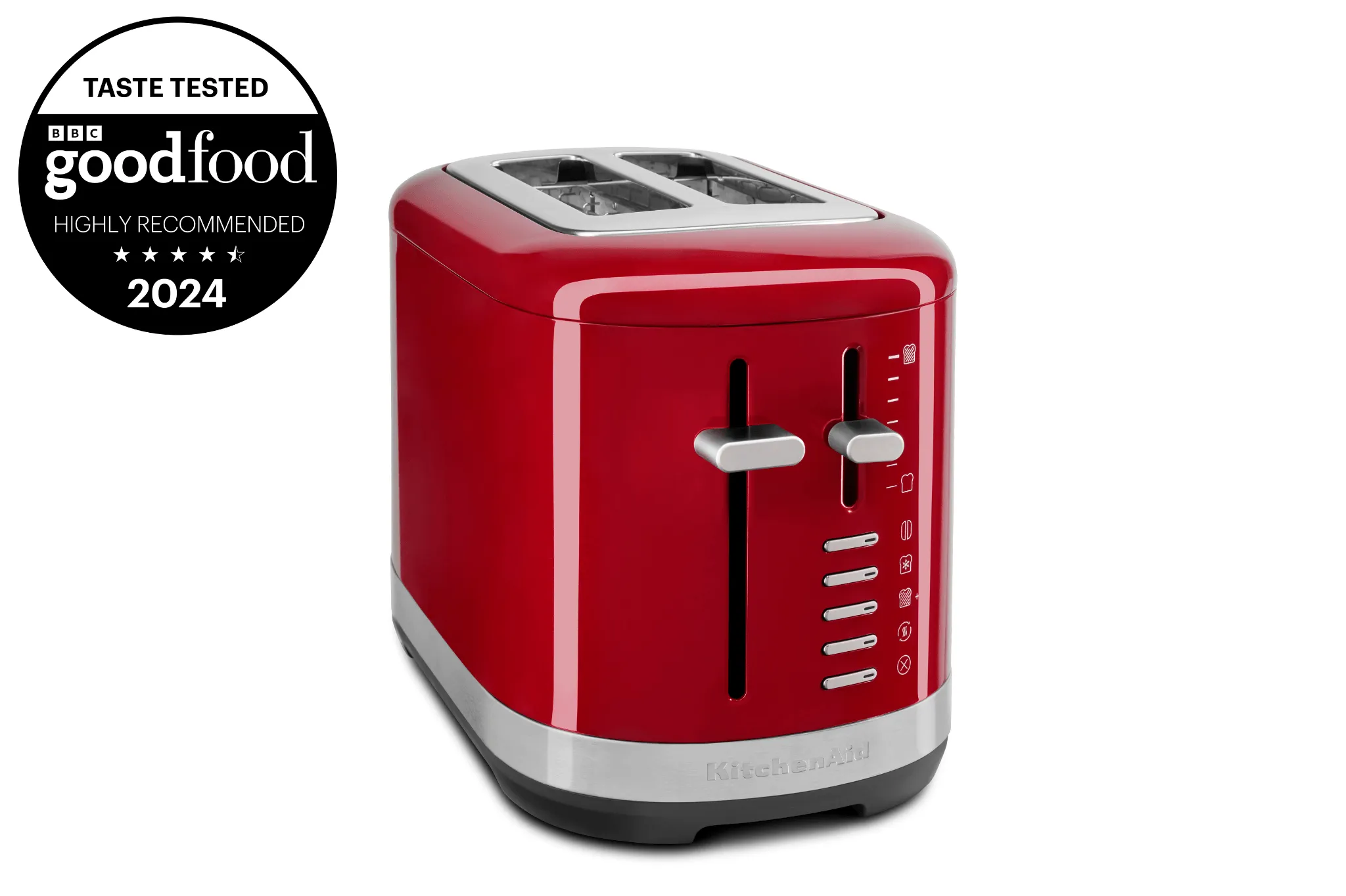 KitchenAid 2-Schlitz-Toaster in glänzendem Pistaziengrün mit Good Food Gütesiegel