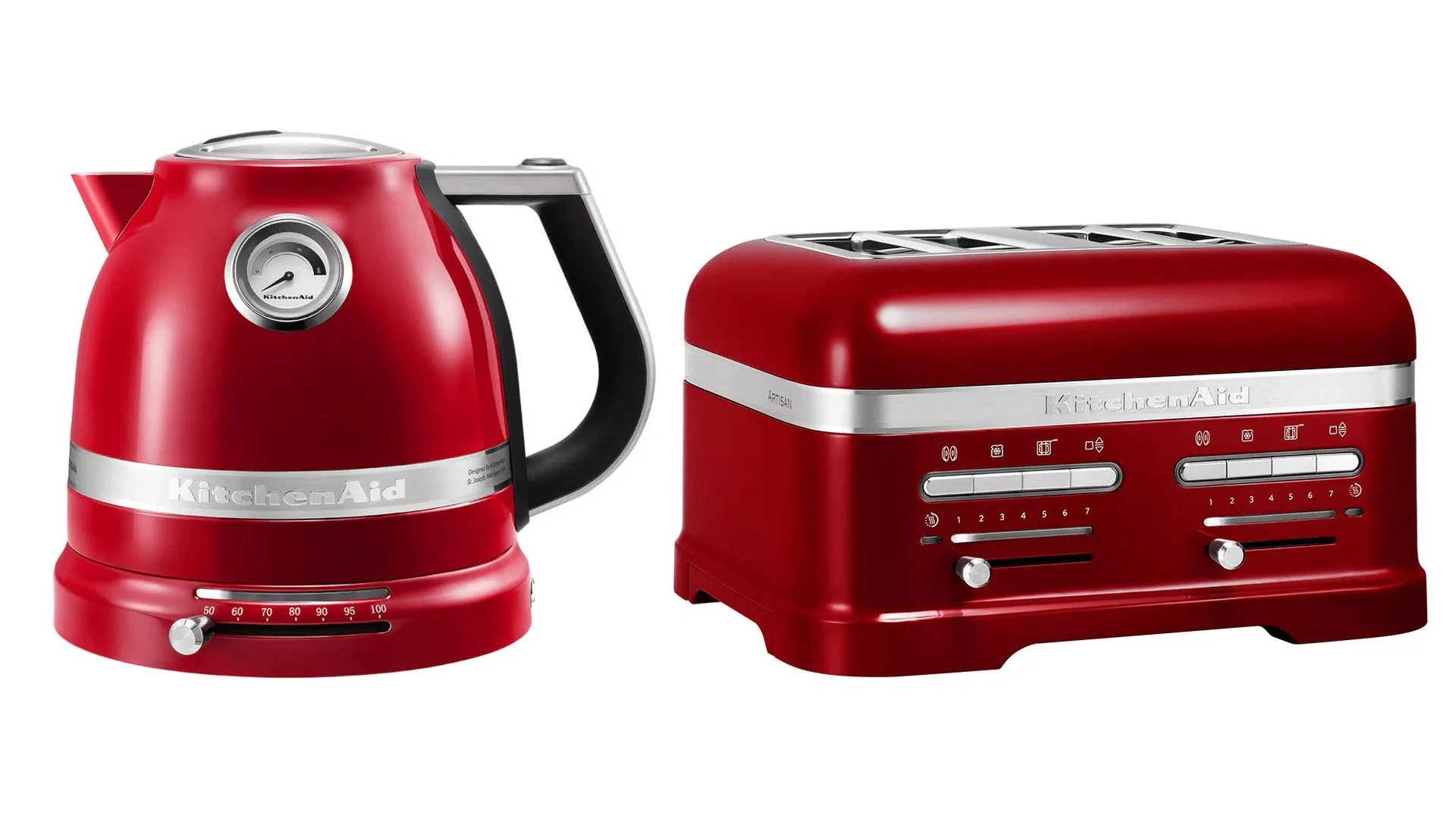 KitchenAid Artisan Frühstücks-Set in leuchtendem Candy Apple Rot, Premium-Design