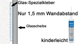 Klemmhalterung für Glasplatte Spritzschutz Herd für schnelle Installation