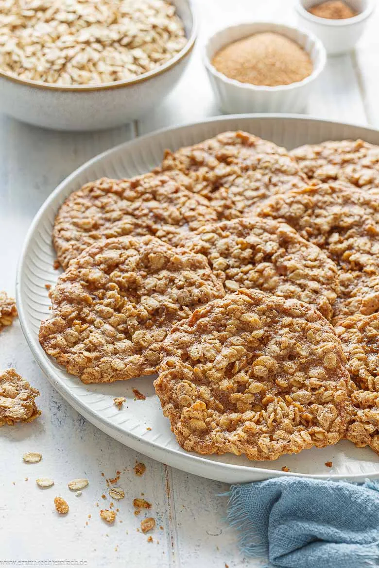 Knusprig-süße Kekse aus Haferflocken
