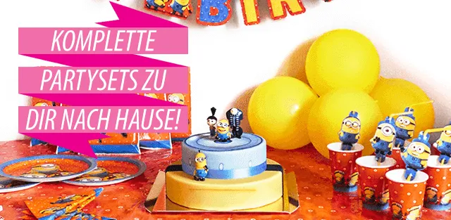 Komplette Kinderparty-Sets mit passender Dekoration