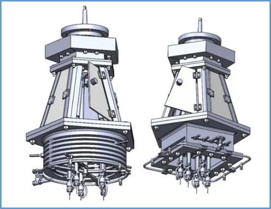 Konstruktion eines Bohrkopfes mit variablem Spindelabstand, optimiert mit SOLIDWORKS Simulation