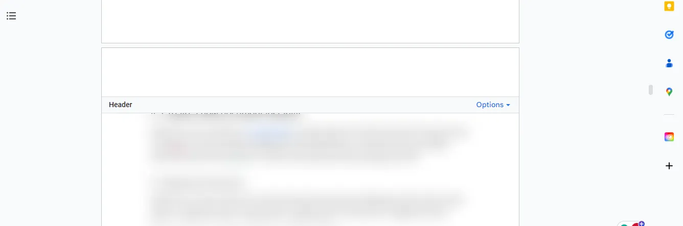 kopfzeile in Google Docs