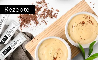 Kreative Rezepte mit INSTICK Instant-Getränkepulver zur Verfeinerung von Speisen und Getränken.