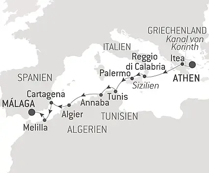 Kreuzfahrtschiff im Hafen von Piräus, Griechenland