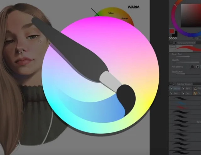 Krita für digitale Malerei, Skizzieren, Illustration und Animation