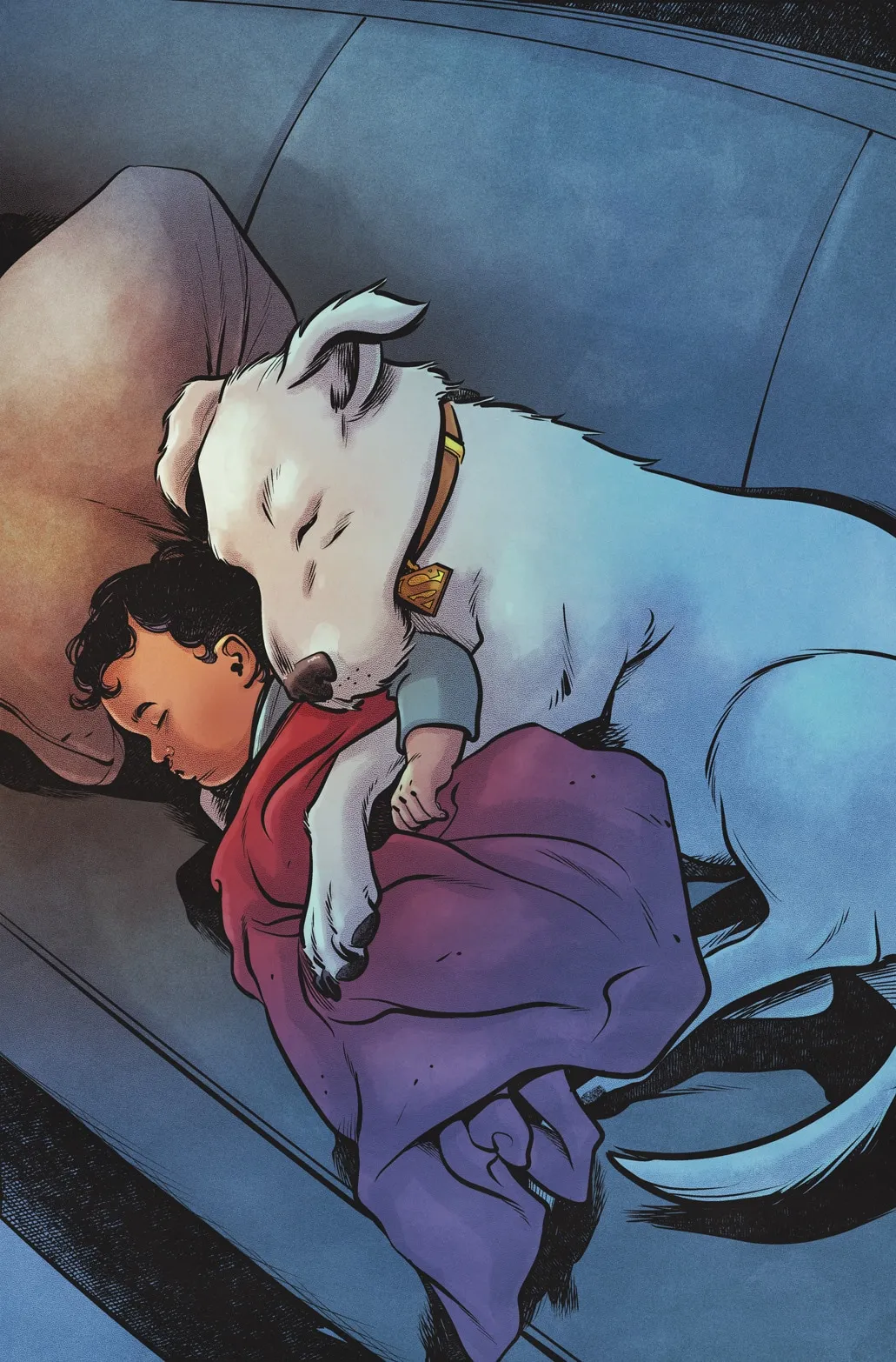 Krypto: Der letzte Hund von Krypton Interior Art von Mike Norton