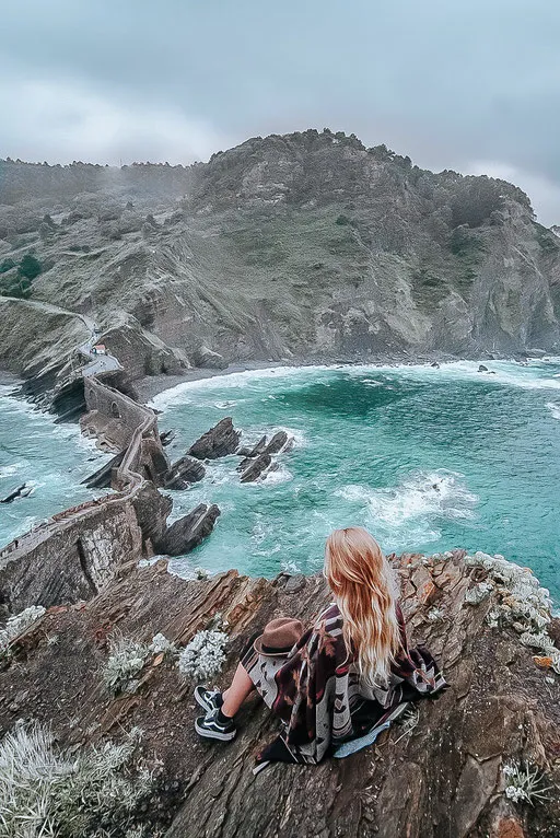 La Concha Strand in San Sebastian mit Blick auf die Insel Santa Clara