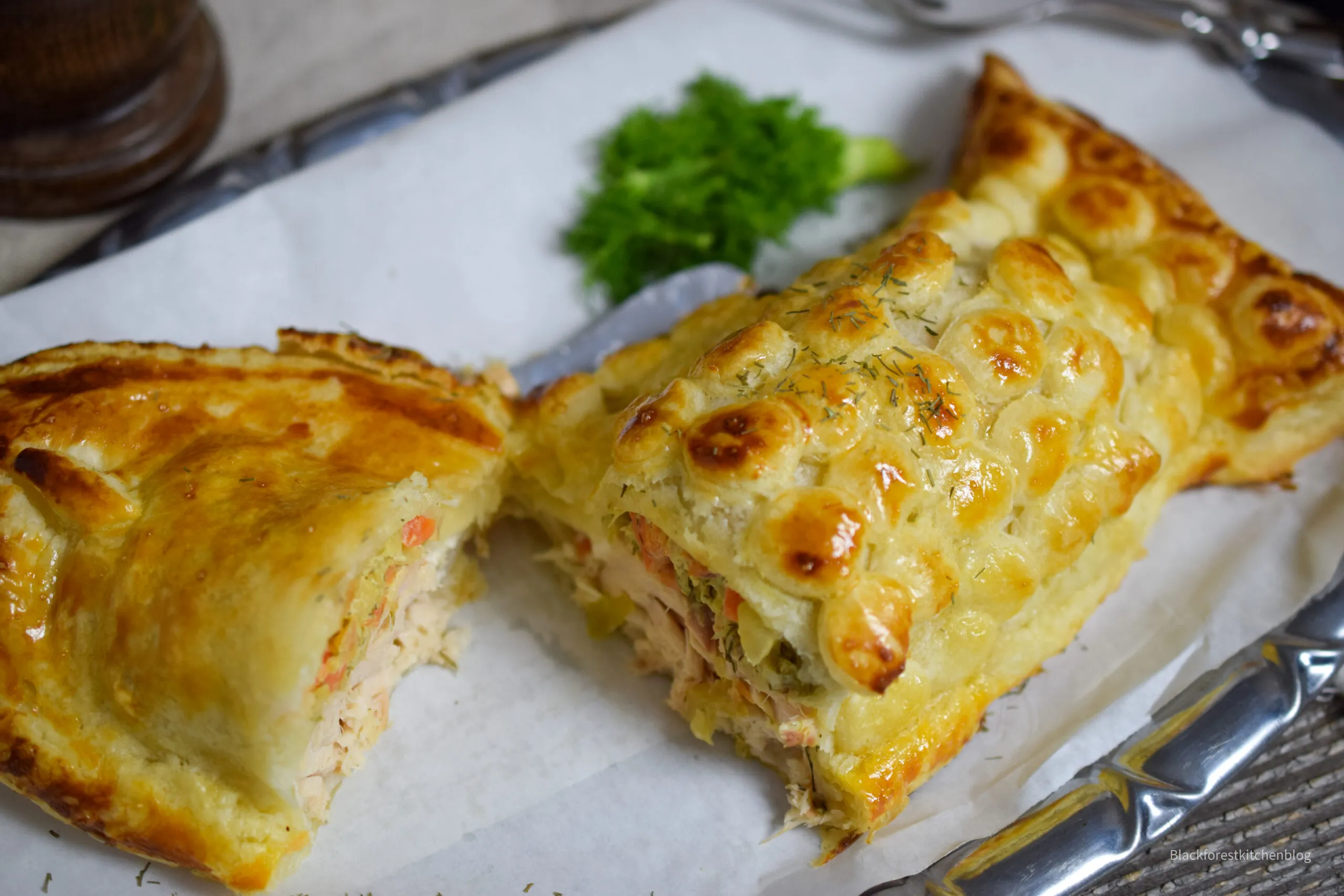 Lachs im Blätterteig als festliches Hauptgericht