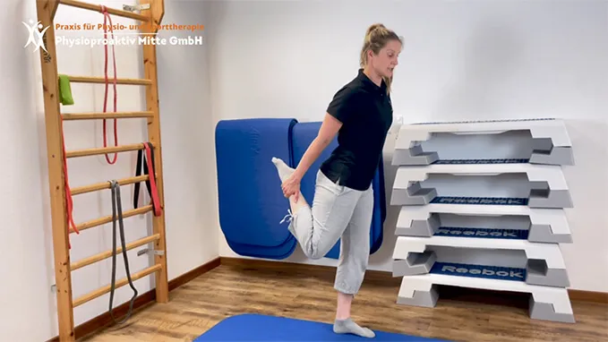 Leiste aufdehnen im Stehen