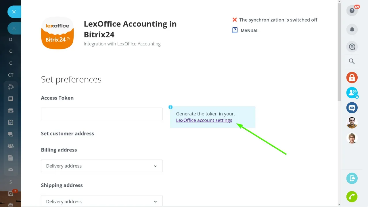 LexOffice API Zugangsdaten generieren