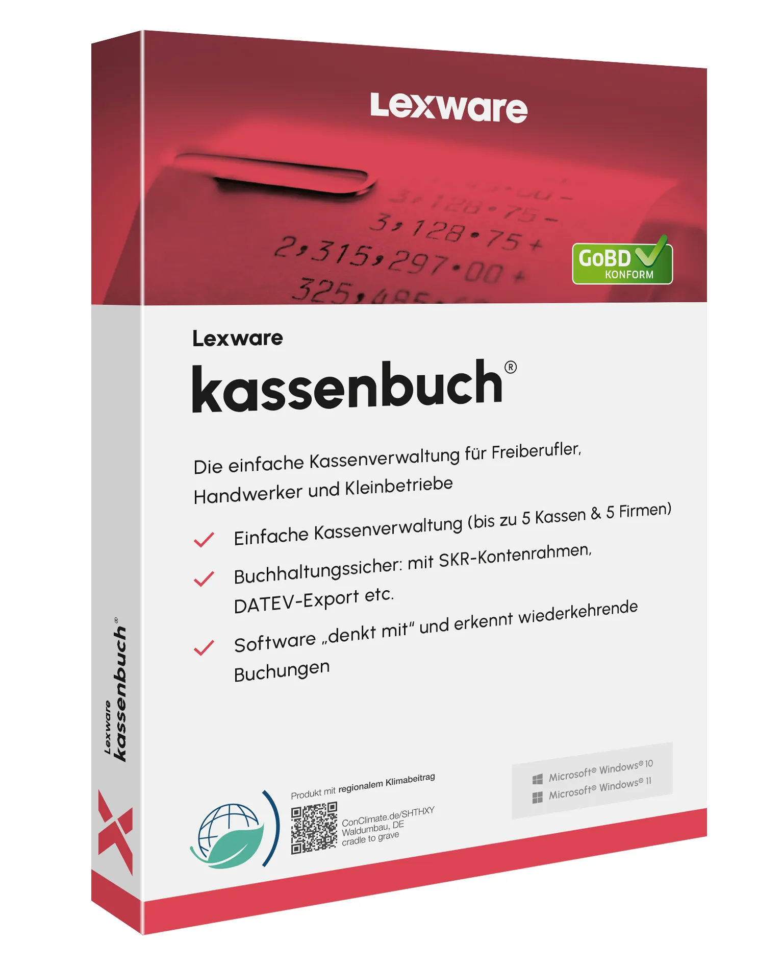 Lexware Kassenbuch Software-Oberfläche