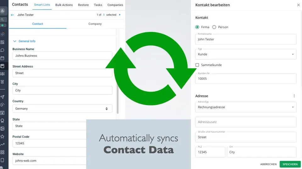 Lexware Office Integration Mockup
