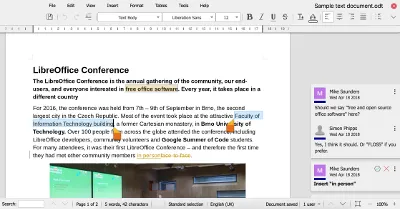 LibreOffice Online Writer und Calc
