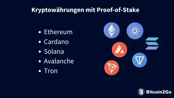 Liste von PoS-basierten Coins