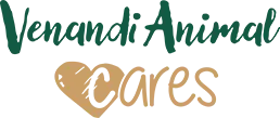 Logo von Venandi Animal Cares mit Herzsymbol – Initiative für Tierschutz und soziales Engagement.