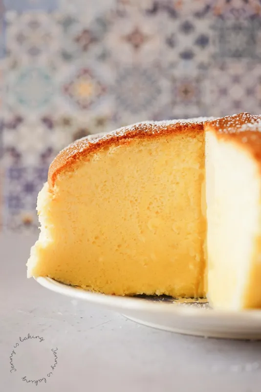 Luftig-leichter japanischer Käsekuchen