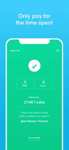 LuggageHero App Screenshot auf Deutsch
