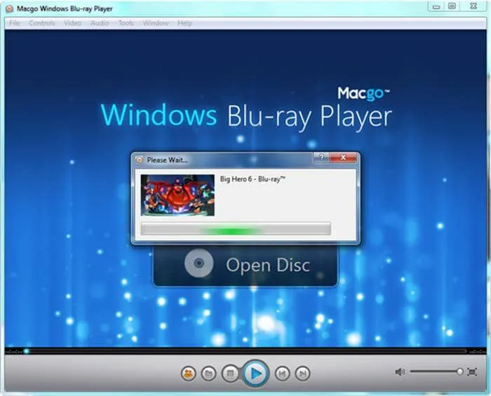Macgo Windows Blu-ray Player mit Disc-Symbolen
