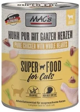 Mac’s Huhn pur mit ganzen Herzen: Nassfutter mit hohem Fleischanteil