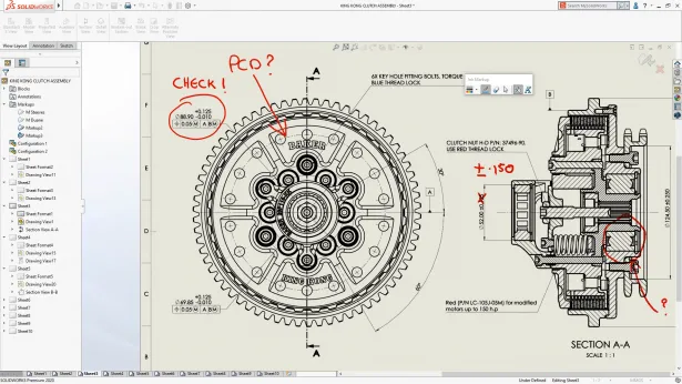 Markierungsfunktionen in SOLIDWORKS 2020 für Teile, Baugruppen und Zeichnungen ohne Touch-Gerät