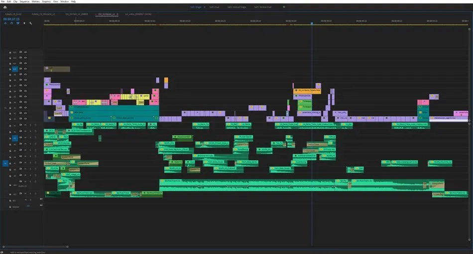 Maximiertes Program-Monitor-Fenster in Adobe Premiere Pro für bessere Übersicht beim Schnitt