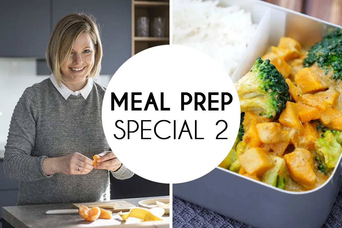 Meal Prep Wochenplan mit vegetarischen Rezepten und Einkaufsliste zum Download