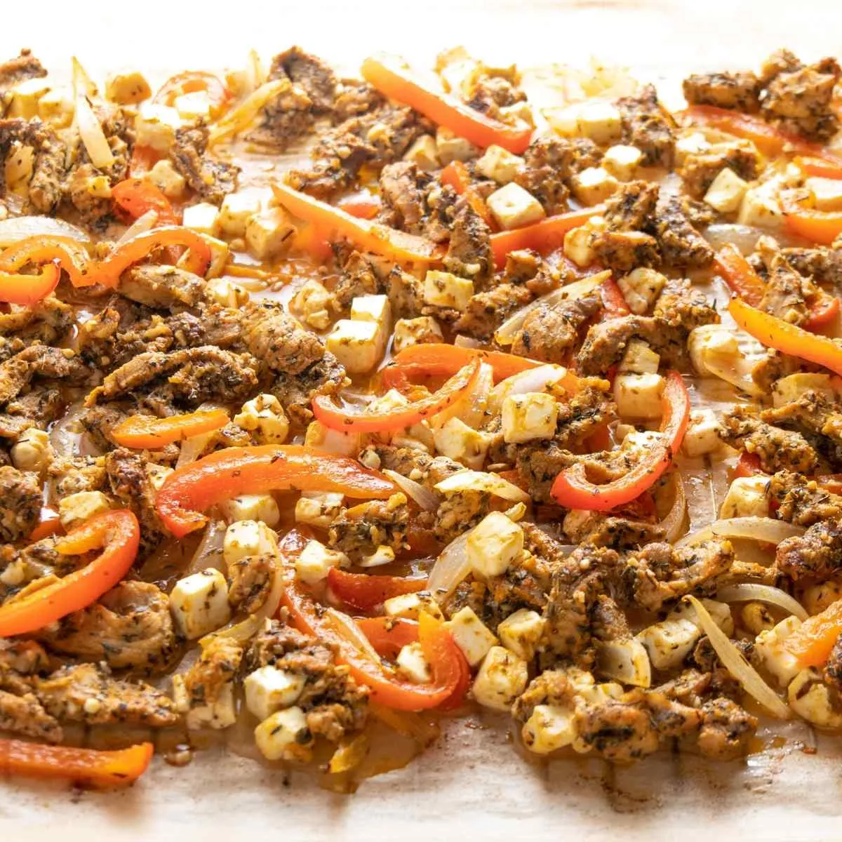 Mega einfaches Low Carb Gyros vom Blech aus dem Ofen