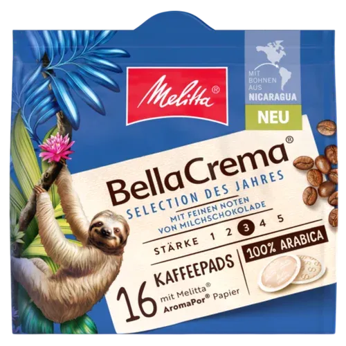 Melitta BellaCrema Selection des Jahres 2025 Kaffeepads mit Milchschokoladennoten