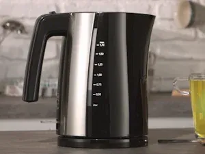 Melitta Look V Perfection Kaffeemaschine und passender Wasserkocher in Harmonie auf der Küchenzeile