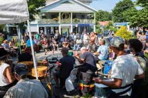 Menschen in Woodstock, NY